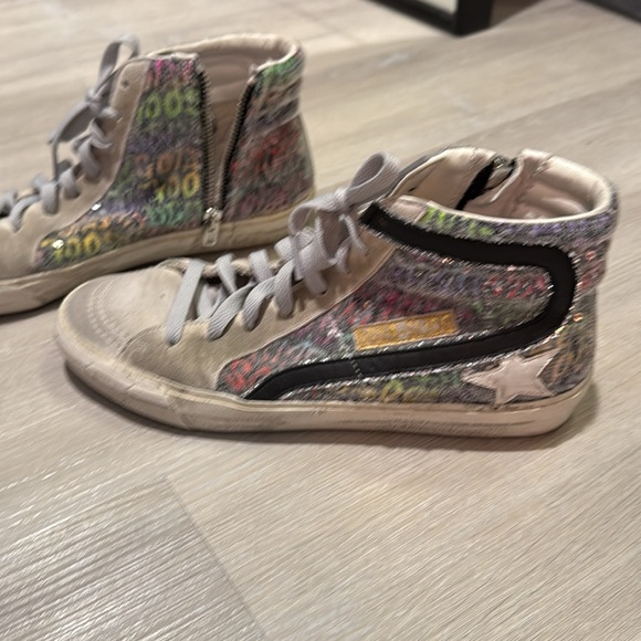 Golden Goose slide rainbow high top sneakers size 40 - Picture 14 of 16